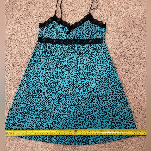 XOXO Leopard Print Satin Sexy Nightdress - Picture 7 of 10